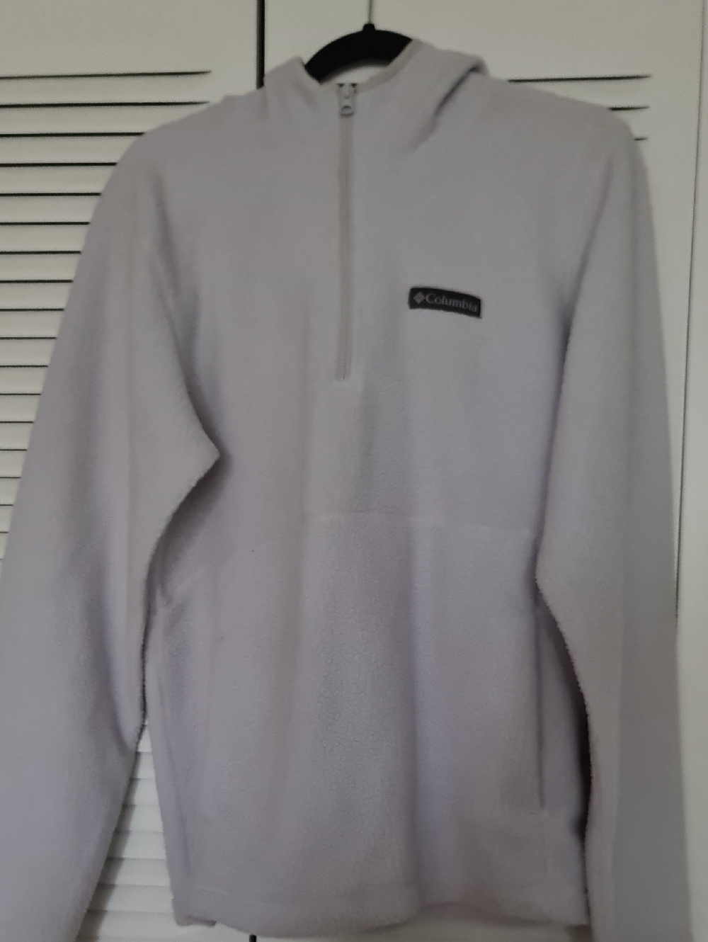 Columbia Lavender Half-Zip Hooded Fleece Pullover